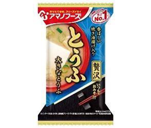 アマノフーズ フリーズドライ いつものおみそ汁贅沢 とうふ 10食×6箱入×(2ケース)｜ 送料無料