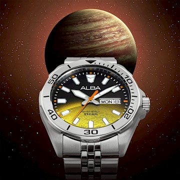 ALBA 雅柏 Planet Series 星系宇航 限量 Jupiter 木星手錶 雙12購物節 送禮首選-42mm (AV3583X1/VJ43-X044Y)