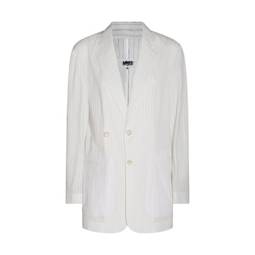 Mm6 Maison Margiela - White Cotton Blazer