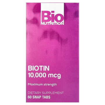 Bio Nutrition, 生物維生素，特強型，10000 微克，60 片