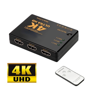【免運活動中】標準4K2K HDMI 3進1出遙控切換器(UH-7593C)