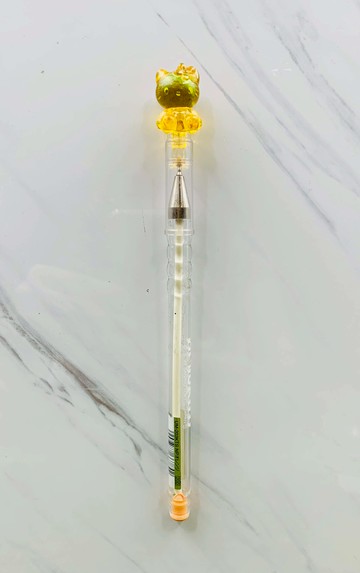 【震撼精品百貨】Hello Kitty 凱蒂貓~日本SANRIO三麗鷗 KITTY 造型原子筆/中性筆-橙*66784