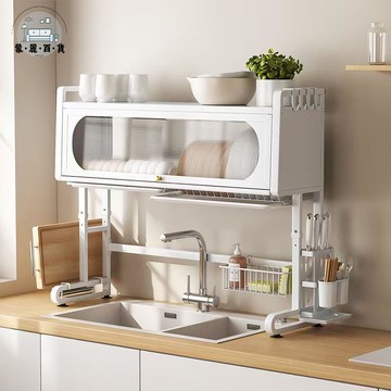 免運 碗架 廚房瀝水架 置物架 碗櫃 廚房水槽置物架洗碗槽水池碗柜家用臺面帶接水盤筷盤瀝水碗碟收納 工廠直銷 特惠/全館折扣 可開立發票 售後保障 m5628