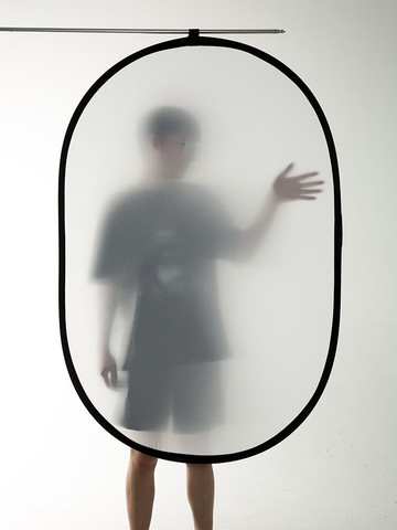 貝陽100*150CM柔光板 攝影透光板外拍折疊柔光屏 攝影便攜新生嬰兒拍照遮光柔光版支架擋光板 攝影板天幕屏