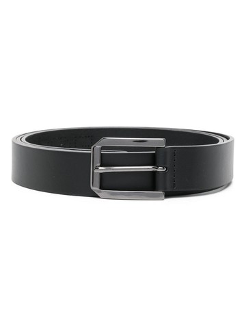 Emporio Armani - perforated-logo leather belt - men - Bos Taurus/Bos Taurus - 115 - Black