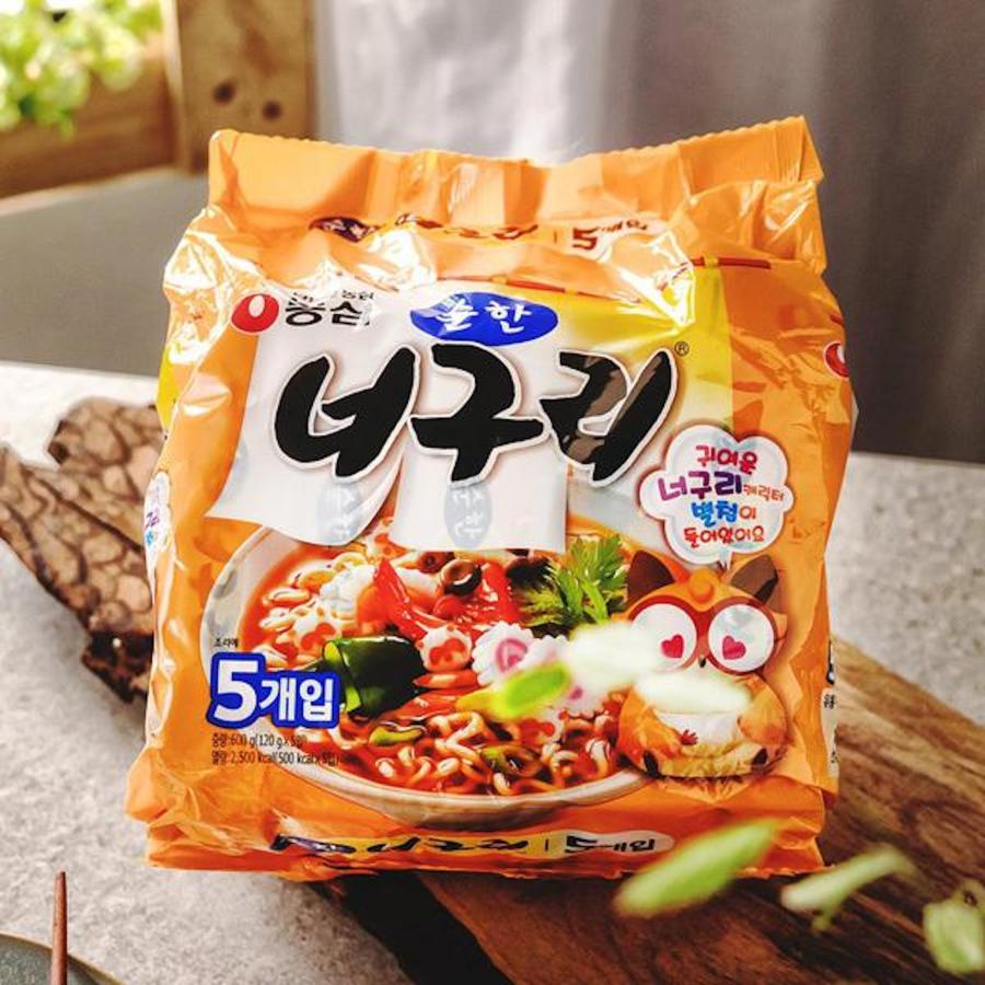 [農心] ノグリ 小辛 (マイルドな味)   124g×5個入りパック 韓国ラーメン