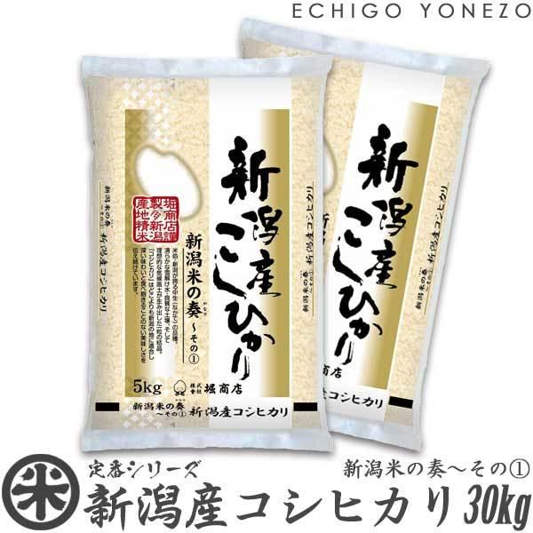 [新米 令和5年産] 新潟産コシヒカリ 新潟米の奏-1 30kg (5kg×6袋) 新潟米 お米 白米 新潟県産 こしひかり 送料無料 ギフト対応