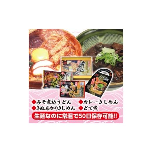 ふるさと納税 愛知県 名古屋市 生麺詰合せセット　（みそ煮込みうどん×きしめん×カレーきしめん×どて煮）