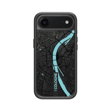 iPhone Air Mod NX -邊框背蓋組合 (相機按鈕) 黑 - JOCR - Cologne (Black Logo)