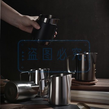 【虧本衝量！】拉花鋼杯 拉花杯 奶泡杯 Welhome/惠家Wpm 冠軍訂製款咖啡拉花鋼杯短嘴打奶泡綠色