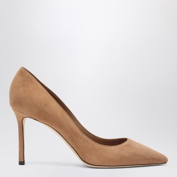 Romy 85 pumps in toffee colour suede