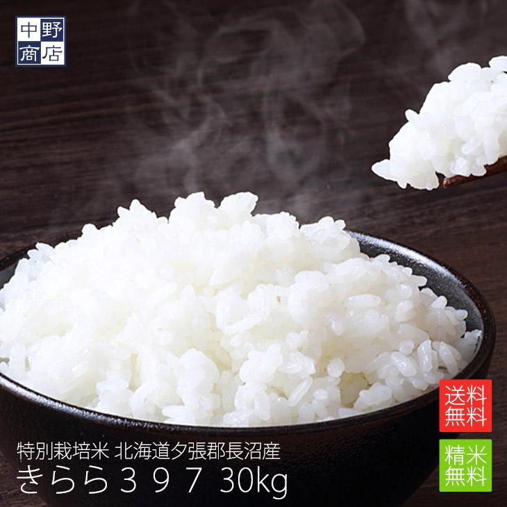 新米 令和５年度産 お米 30kg きらら397 北海道産 送料無料 特別栽培米 玄米 白米 分づき米 米 お米 北海道米