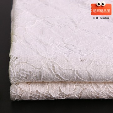 【婚紗專用】蕾絲面料 婚紗蕾絲 花邊蕾絲 白色蕾絲 波浪蕾絲 輕薄透氣 長樂棉蕾絲 花朵刺繡 手工婚紗禮服布料