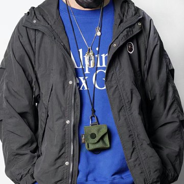 頸掛式耳機收納包 耳機包 尼龍包 充電線收納 耳機收納包 充電線收納包 耳機袋 耳機套【BJ114】99750走走去旅行