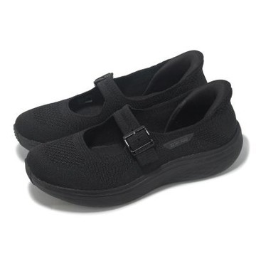 Skechers 瑪莉珍鞋 Max Cushioning Lite Slip-Ins 女鞋 黑 鞋扣 懶人鞋 健走鞋 137466BBK