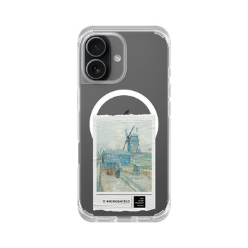 iPhone 17 ClearX (MagSafe 兼容) 晶透白 - Van Gogh Museum - 蒙馬特：風車和耕田