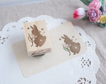 兔子與鬱金香印章