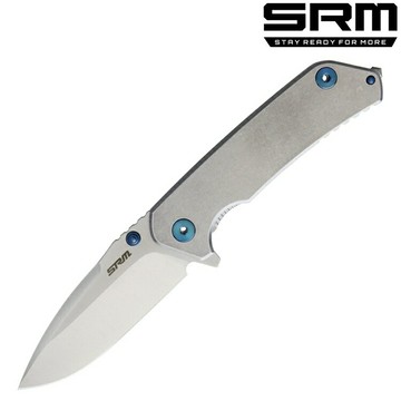 SRM 三刃木 9008 石洗銀刃折刀 Sandvik 12C27鋼 9008