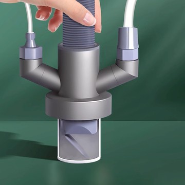 泰博思 排水管三通接口 防臭 防溢水 防蟲 自動排水 淨水器 轉接頭【M048】