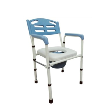 【便盆椅】富士康 鐵製收合式軟墊便椅4221 便盆椅、軟墊便椅、鐵製便椅、收合便椅、長照補助便椅、家用便椅、老人便盆椅、附水桶便椅、調整高度便椅、富士康便椅