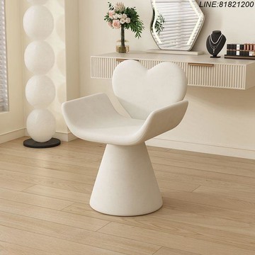 休閒椅 椅子 凳子 梳妝椅 接待椅 網紅椅 化妝椅 餐椅 奶油風網紅化妝椅女生臥室高級感家用化妝凳輕奢梳妝臺凳子衣帽間 免運 開立發票