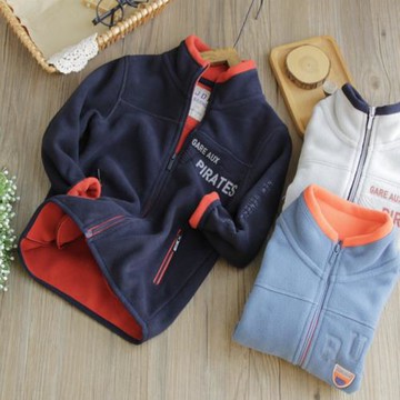 新款兒童搖粒絨外套春秋韓版男童拉鏈衫小孩絨衣中大童秋冬上衣潮