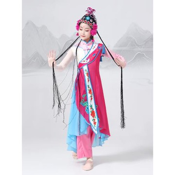 元旦兒童京劇戲曲演出服俏花旦赤嶺梨花頌粵劇梨園戲服中國風
