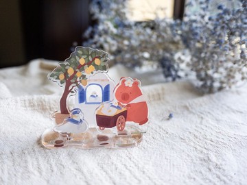 四週年壓克力自組立牌 Take me to the Blue.