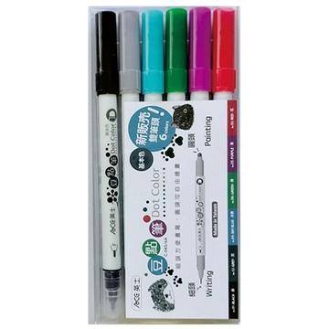 英士ACE豆點筆/C-045-6A/基本色/6色/盒