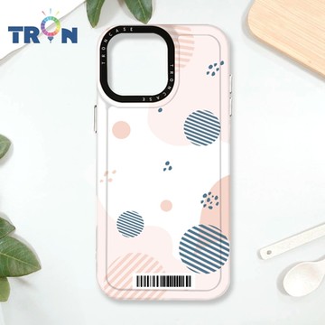 TRON iPhone 16 Pro Max 和風圓點棉球系列 防摔太空載具殼 透白 軟硬 手機殼