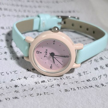 ⌚免運⌚小野莓手錶女2026新款學生小巧兒童初高中女士簡約氣質小衆高顏值指針手錶 女錶 學生 靜音 防水手錶 考試手錶