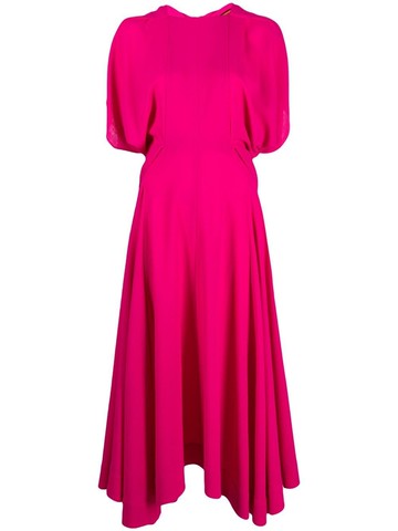 colville - draped mid-length dress - women - Silk/Virgin Wool/Acetate - 46 - Pink