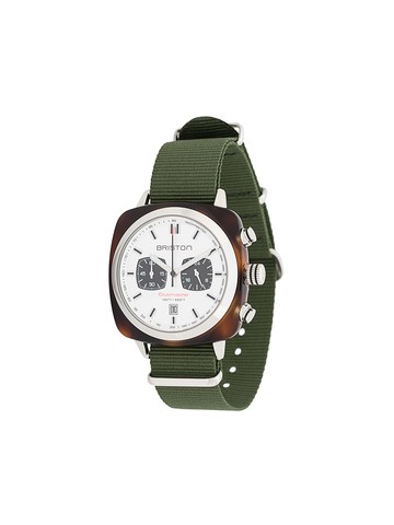 Briston Watches - Clubmaster Sport Chrono 42mm - men - Acetate/glass/stainless steel - One Size - White