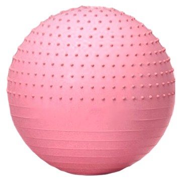 ZHONGOU 長紅 PVC加厚防爆半凸點瑜珈球  直徑65cm  粉色