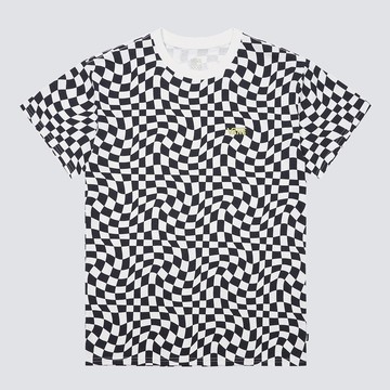 WAVY 女款黑白棋盤格短袖T恤