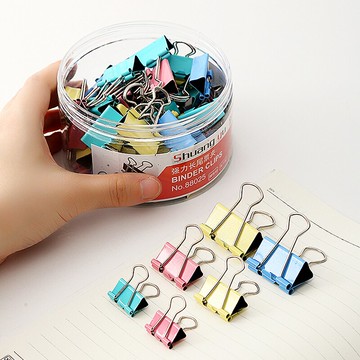 長尾夾混合裝文件夾子整理夾書夾小夾子批發固定燕尾夾文具長尾夾