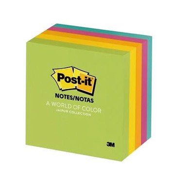 3M Post-it利貼可再貼便條紙磚/654-5GU/76x76mm/混色/100張x5本/包