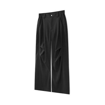 ICEMAX 23AW 解構褶皺垂感直筒西褲 cleanfit闊腿拖地微喇長褲