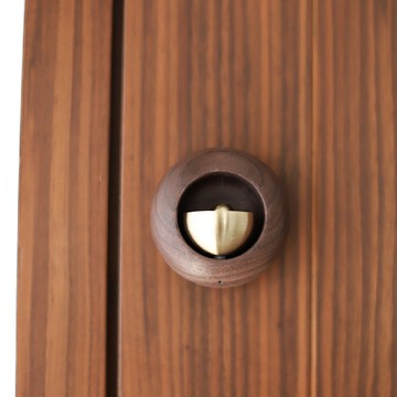 小圓蛋|日式門鈴|實木+黃銅  ~聲音好聽~ 新居入夥禮物 裝修配飾