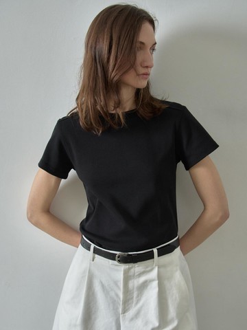 Cotton Fitted T-shirt [5colors]