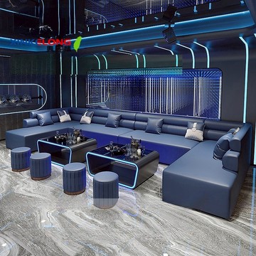 興客隆 卡座沙發 納帕皮 KTV沙發 包廂沙發 酒吧 清吧 會所沙發 夜總會 別墅 K歌房 派對房 U型  1293