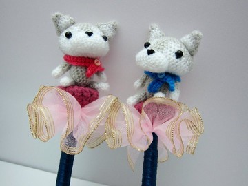 娃娃簽名筆~客製婚禮小物  簽名筆 造型筆一對