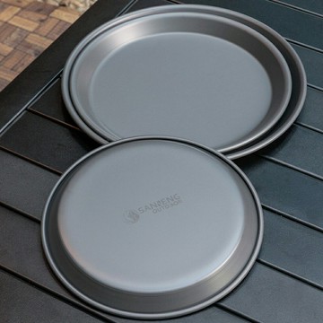 【OUTDOOR】鋁合金餐盤3件組(硬膜) 7/8/9吋 105016【APP滿額下單10%點數(單一帳號最高5000點)】1/31止