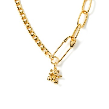 [韓國] 泰迪熊鎖骨鍊 / 2色 / Teddy Bear Necklace