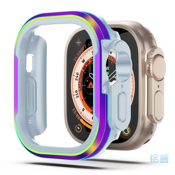 鋁合金二合一錶帶 適用 Apple Watch 11 10 錶殼 9 8 SE 蘋果手錶保護殼 42mm 46mm
