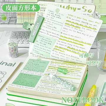 💖現貨💖活頁筆記本子 可拆卸替芯 不硌手活頁本 活頁紙 上翻筆記本 方形本 空白筆記本 手帳本 紀錄本0601