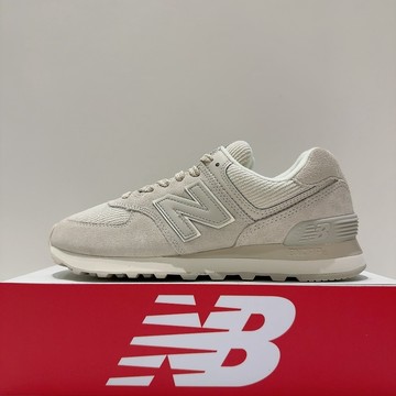 New Balance NB 574 女生 米灰色 麂皮 B楦 復古 舒適 運動 休閒鞋 WL574CBG