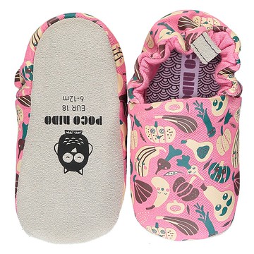 Poco Nido (英國) 嬰兒 BB鞋 學行/學步鞋仔 -  蔬果 粉紅