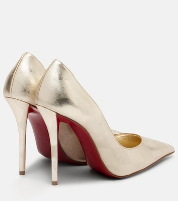 Christian Louboutin Miss Z metallic leather pumps