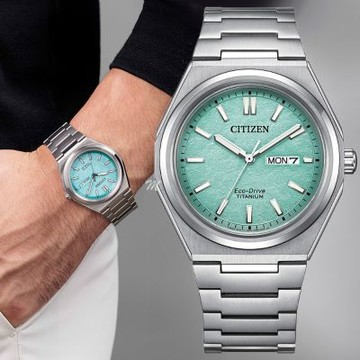 CITIZEN 星辰 GENTS 限量 Zenshin 鈦金屬 光動能 男錶 送禮 禮物 推薦 AW0130-85M